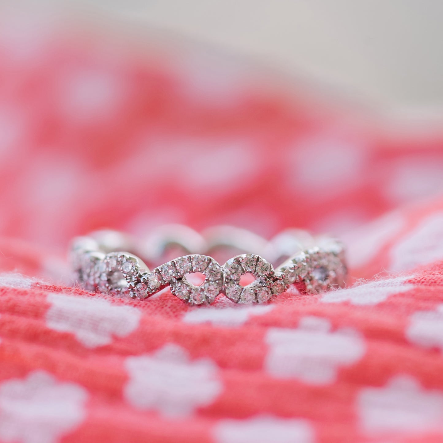 Infinity Curve Diamond Eternity Wedding Band