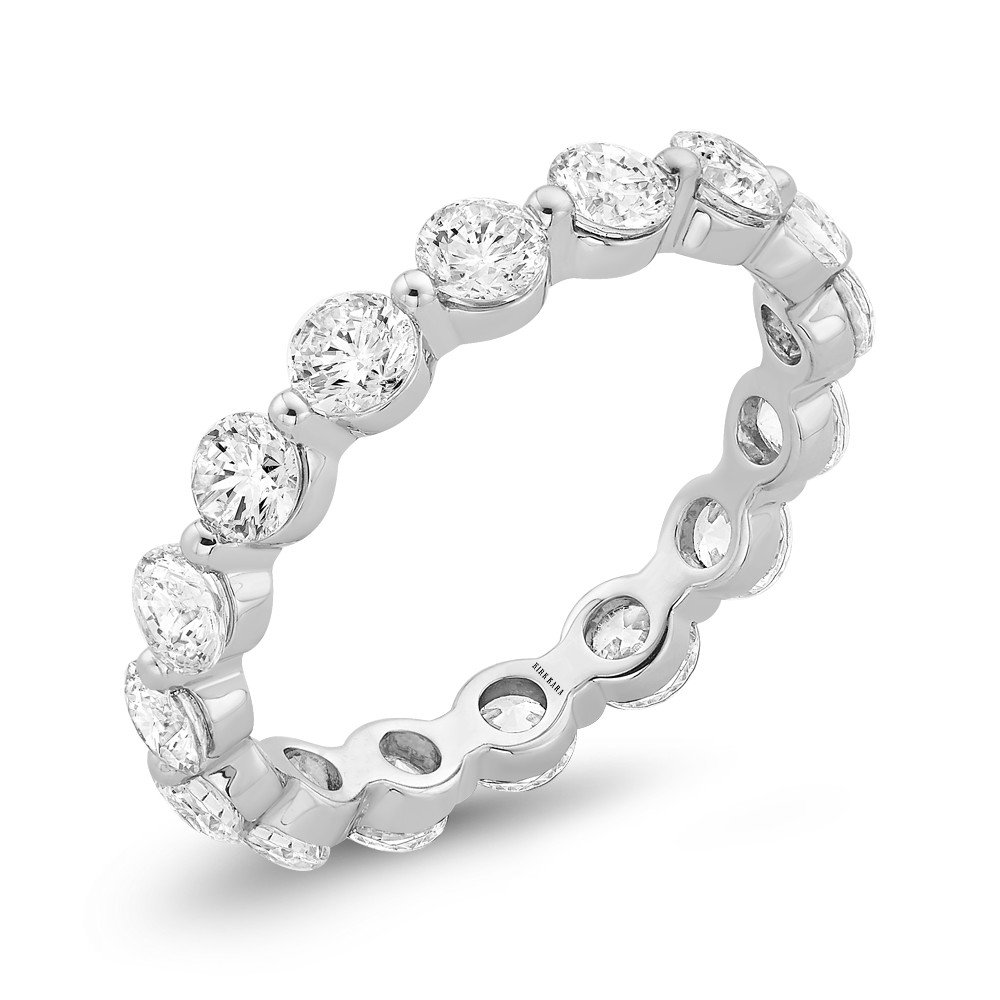 Classic 2 ctw Round Single Shared Prong Eternity Band