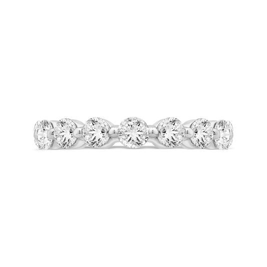 Classic 2 ctw Round Single Shared Prong Eternity Band