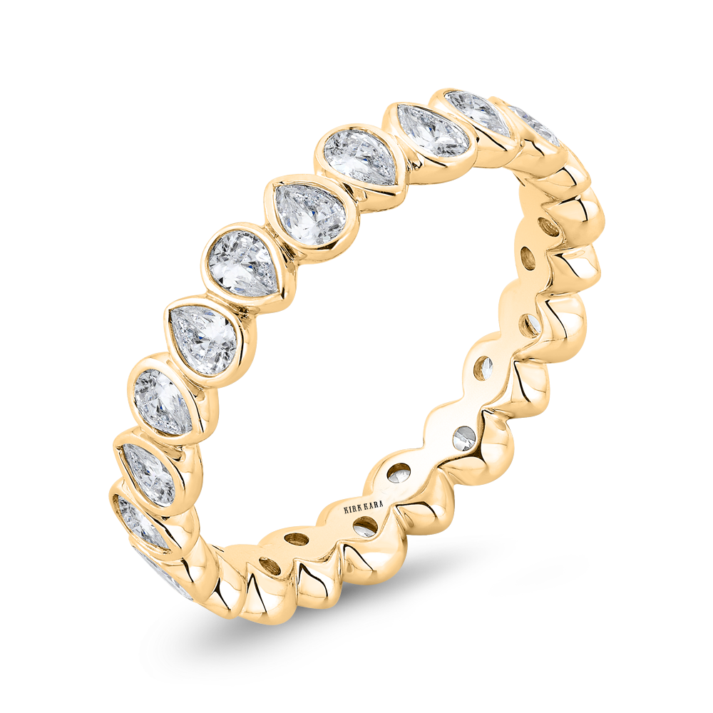 Classic 1 ctw Pear Bezel Eternity Band