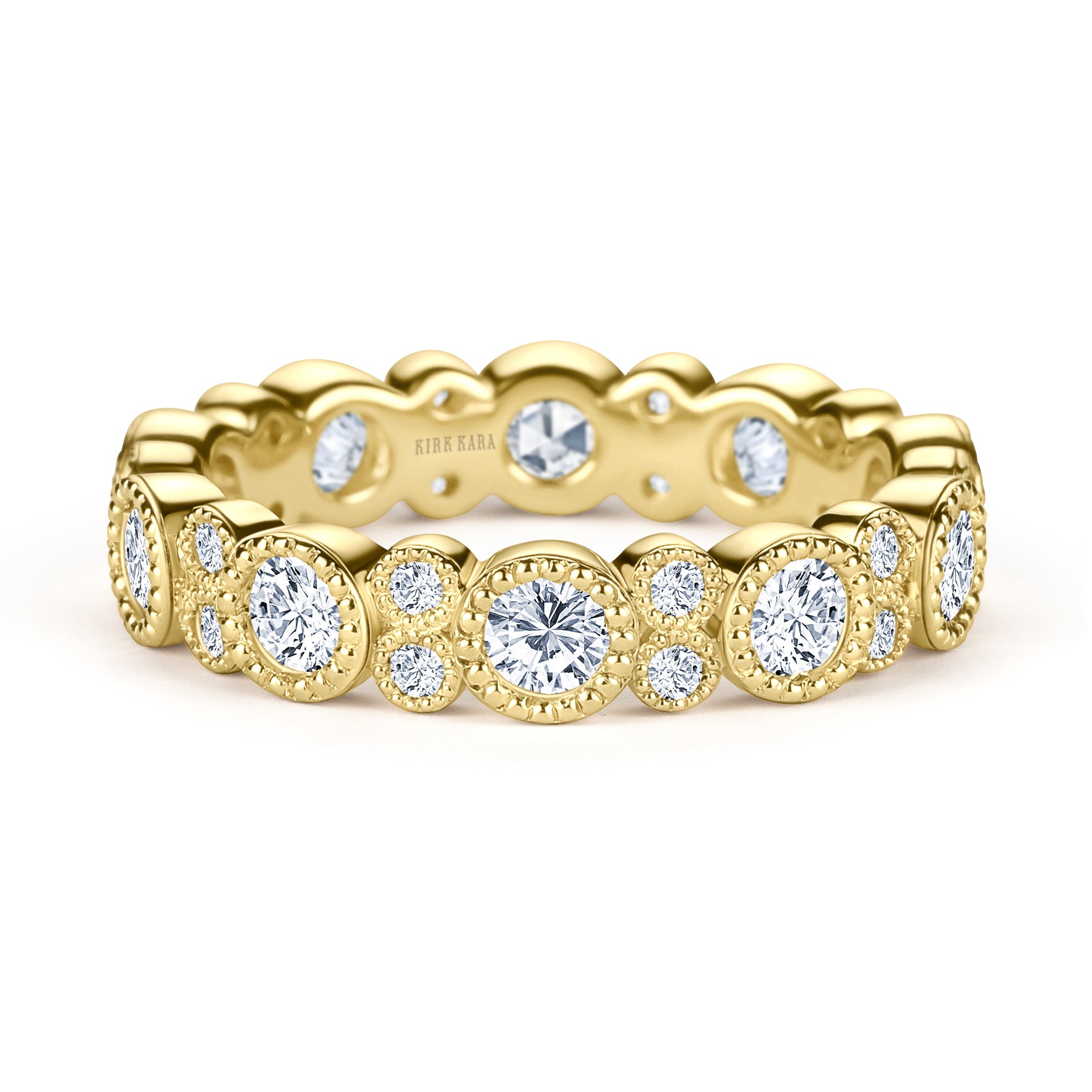 Milgrain on sale eternity band