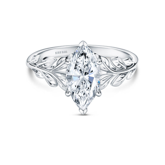 Floral Leaf Inspired Classic Engagement Ring