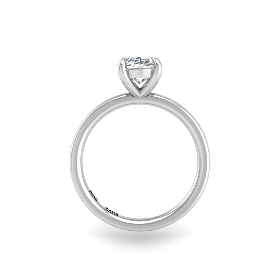 Preset Solitaire Oval Lab Diamond Engagement Ring