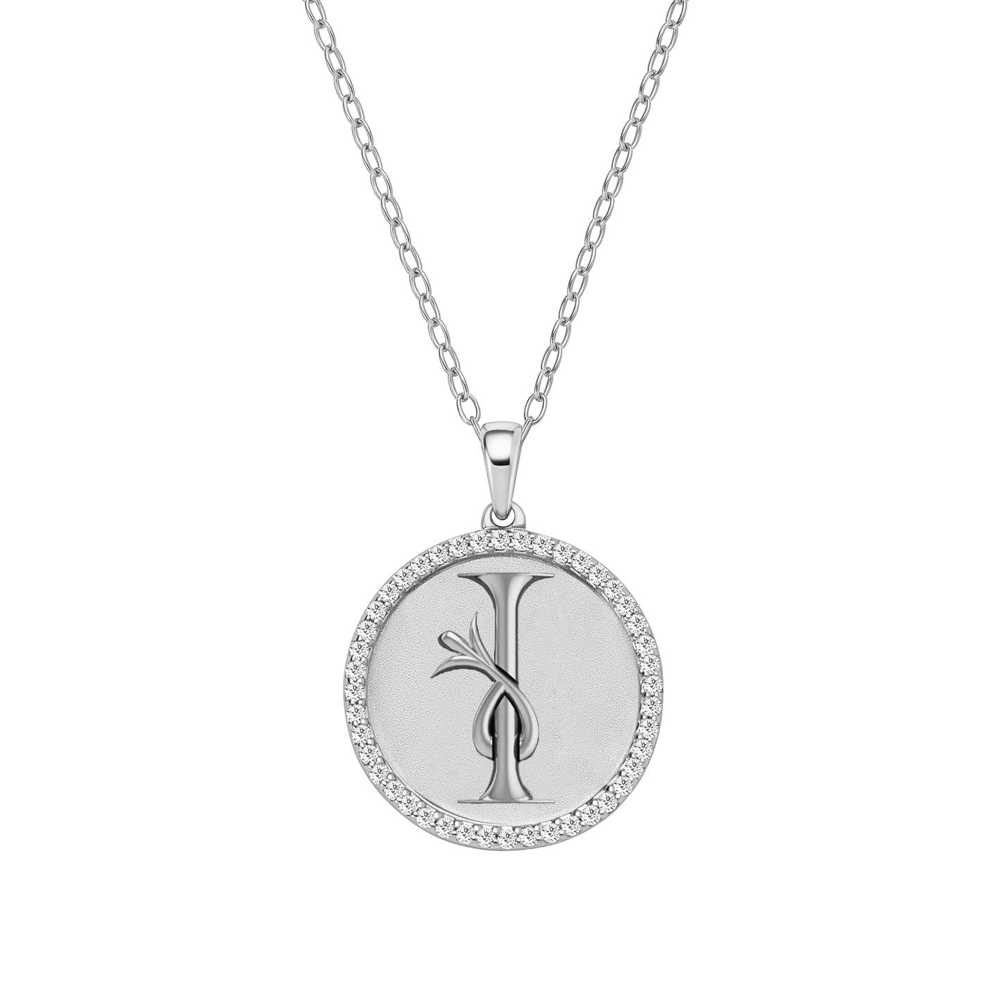 Classic Initial Lab Grown Diamond Necklace