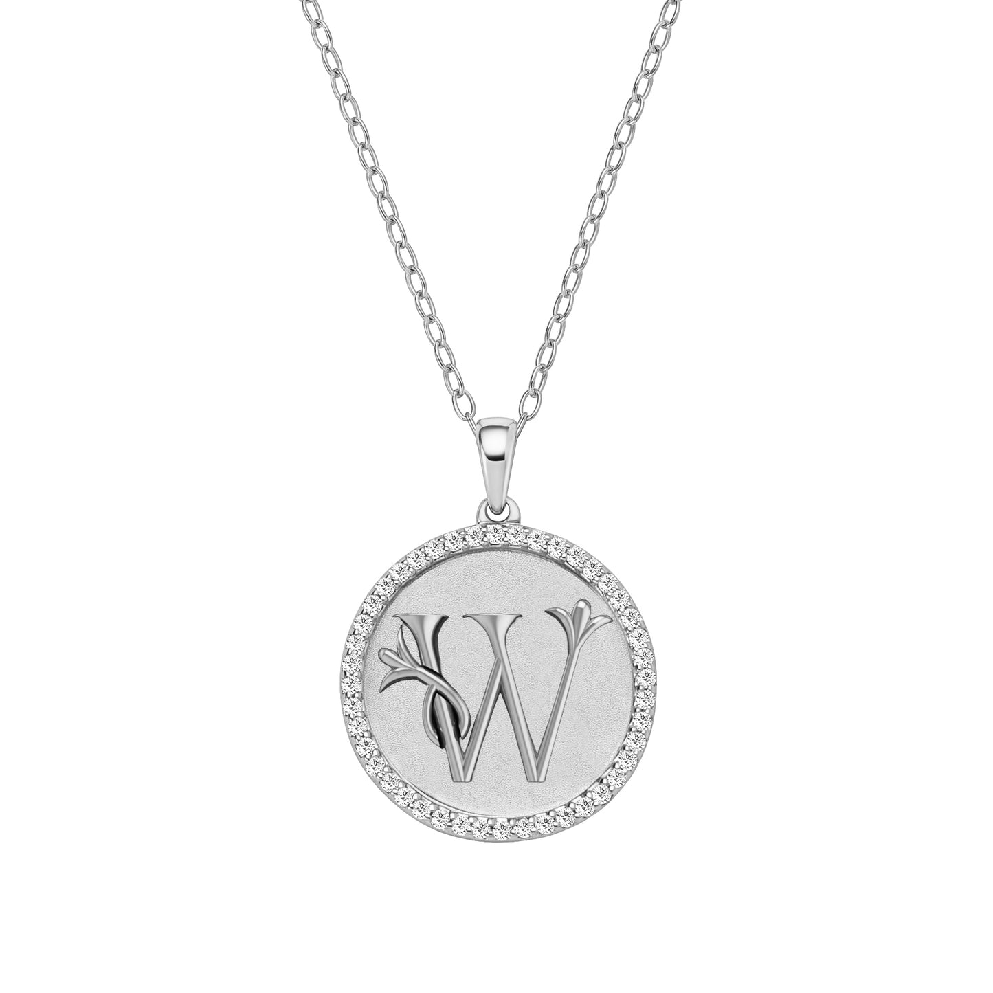 Classic Initial Lab Grown Diamond Necklace