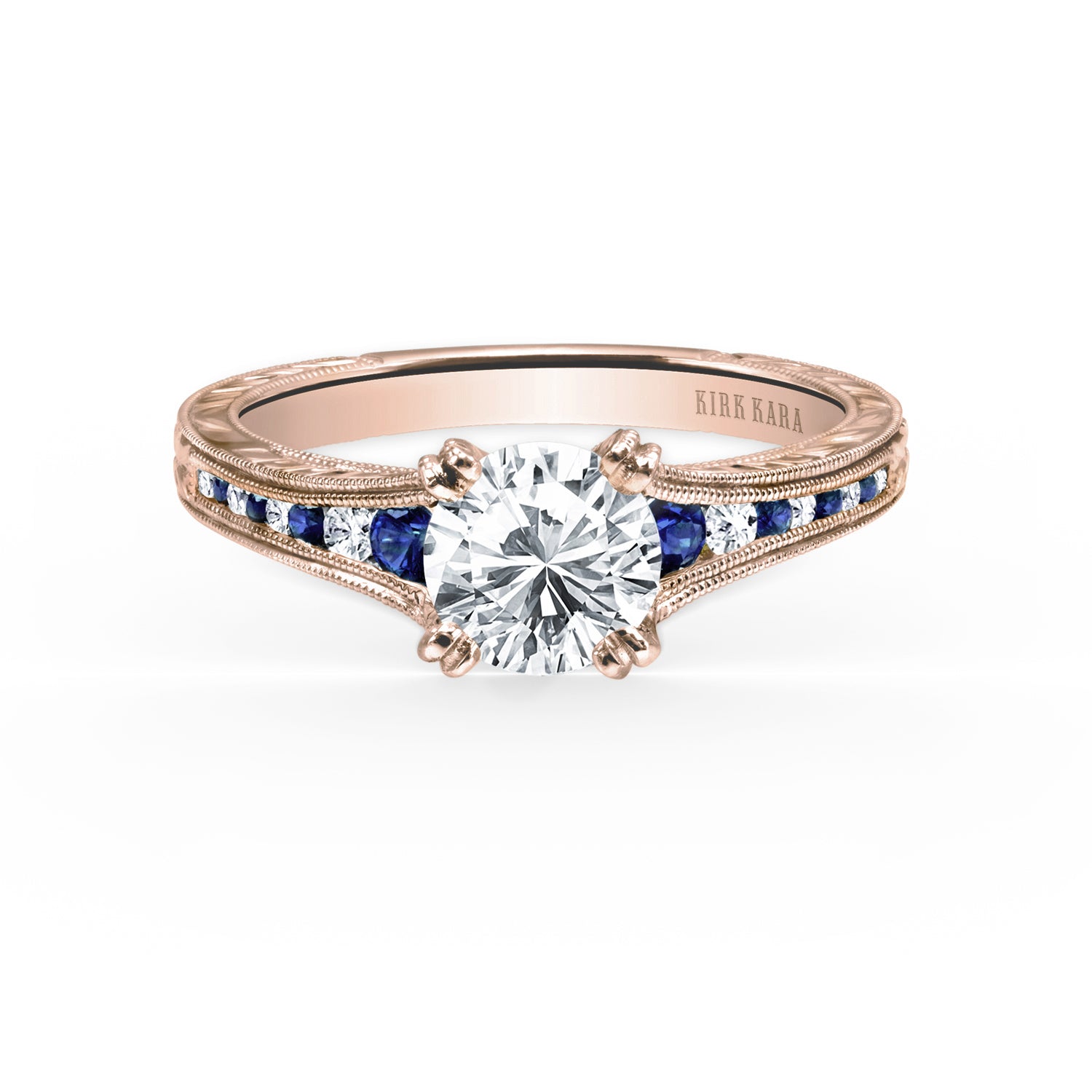 Sapphire diamond sale engagement ring