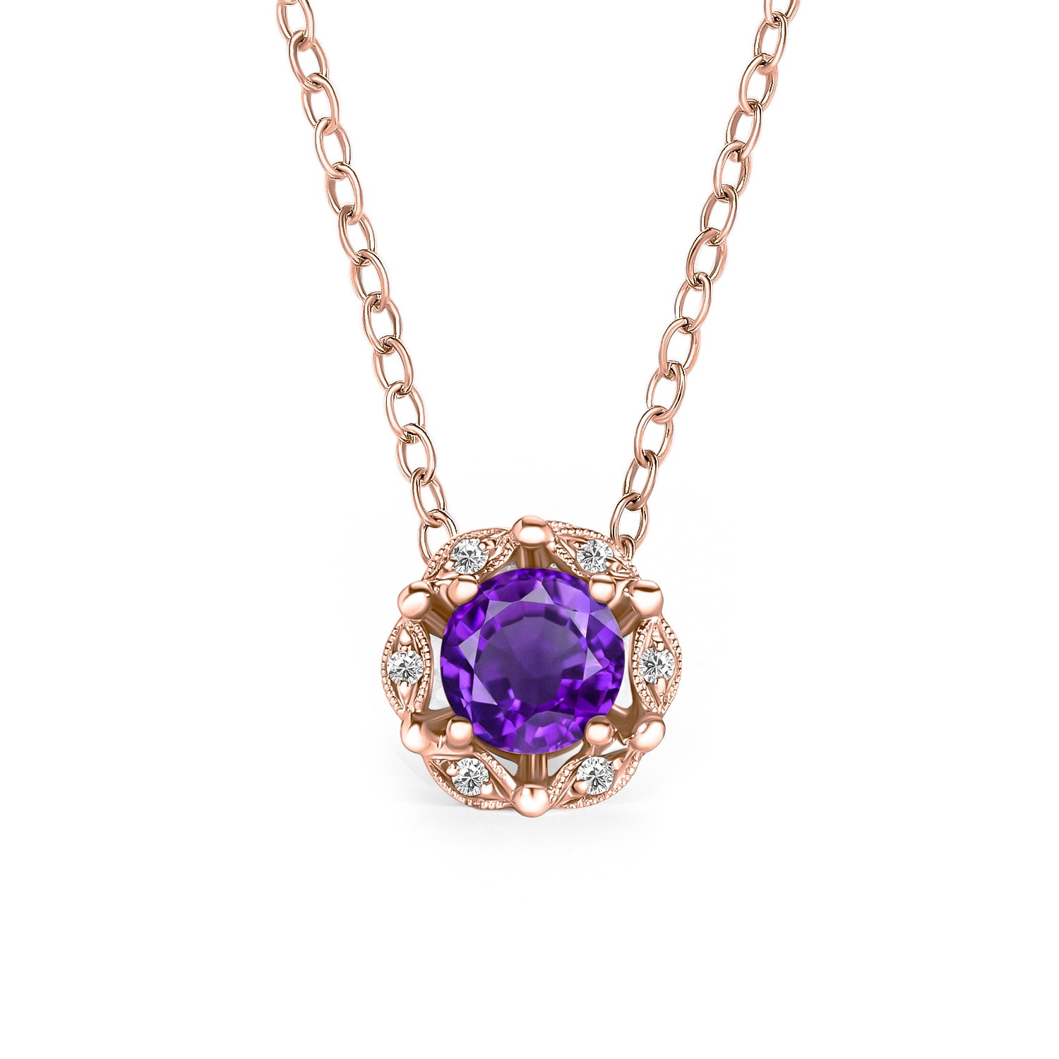 Sold at Auction: TIFFANY 18K GOLD DIAMOND STEP CUT AMETHYST NECKLACE
