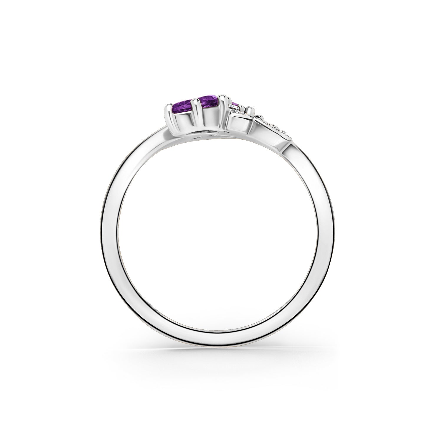 Floral Diamond Amethyst Bypass Fashion Ring – Kirk Kara